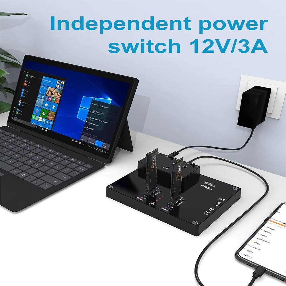 MAIWO 2 Bay M2 NVMe Docking St - đánh giá và giá 8Tb M2 Nvme Ssd