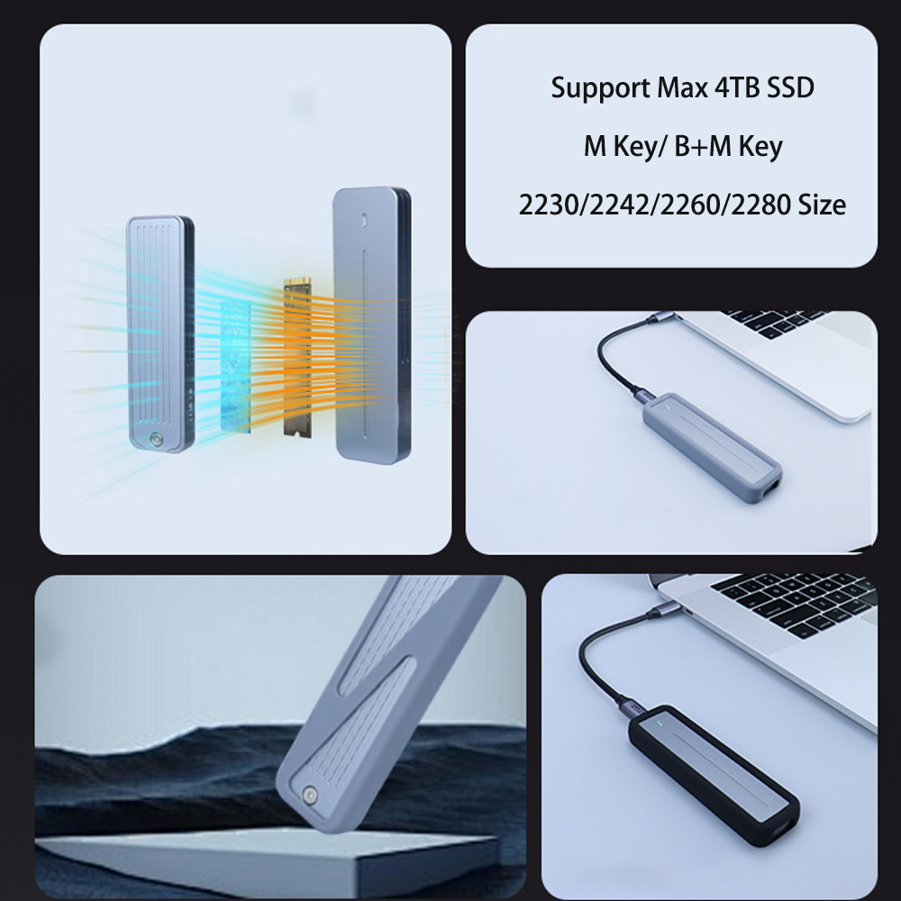 20Gbps 10Gbps M2 SSD Enclosure - đánh giá và giá 8Tb M2 Nvme Ssd